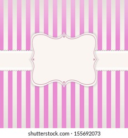 Vintage Label With Lines With Gradient Mesh, Vector Illustration