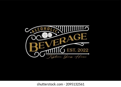 Vintage Label Logo Design inspiration for Beverage