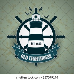 Vintage Label With A Nautical Theme