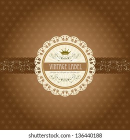 Vintage Label On Gift Box Design - Chocolate Box