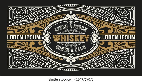 Vintage Label for packig. Vector layered
