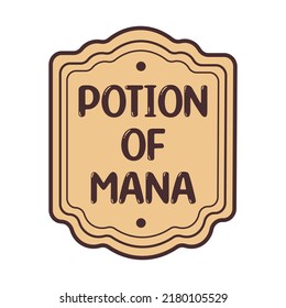 Vintage label for potions, infusions and elixirs. Vector, vintage banner. All objects are repainted.