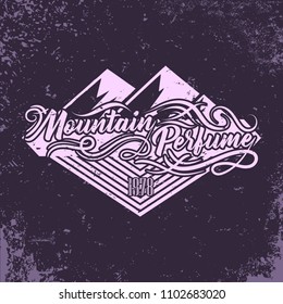 Vintage label print. Vector illustration design for t-shirt and printing.