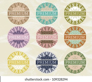 Vintage label for retro banners. EPS 10