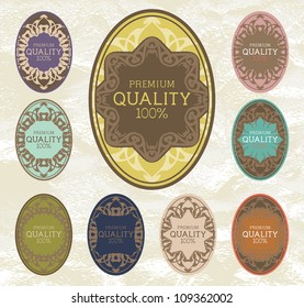 Vintage label for retro banners. EPS 10