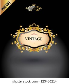 Vintage label- Royal design