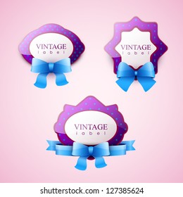 Vintage label set
