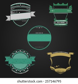 Vintage label set
