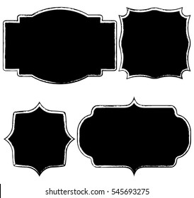 Vintage label set