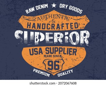 Vintage label set, athletic sport typography for t-shirt print. Varsity style. T-shirt graphic. Vector eps10