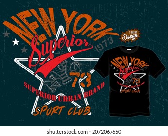 Vintage label set, athletic sport typography for t-shirt print. Varsity style. T-shirt graphic. Vector eps10