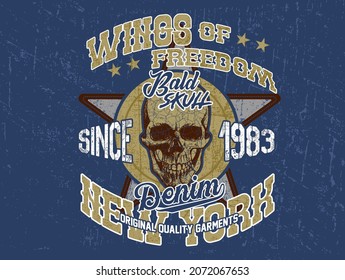 Vintage label set, athletic sport typography for t-shirt print. Varsity style. T-shirt graphic. Vector eps10