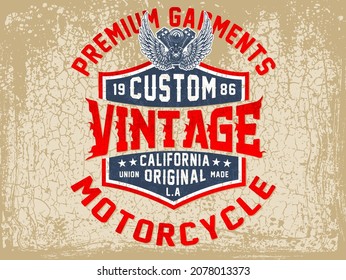 Vintage label set, athletic sport typography for t-shirt print. Varsity style. T-shirt graphic. Vector eps10