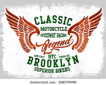 Vintage label set, athletic sport typography for t-shirt print. Varsity style. T-shirt graphic. Vector eps10