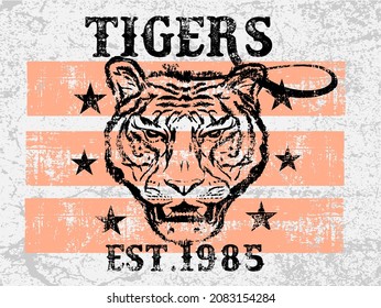 Vintage label set, athletic sport typography for t-shirt print. Varsity style. T-shirt graphic. Vector eps10