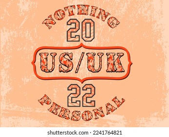 Vintage label set, athletic sport typography for t-shirt print. Varsity style. T-shirt graphic. Vector eps10
