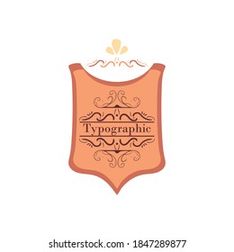 vintage label shield design of retro and decorative theme Vector illustration