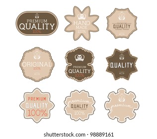 Vintage label Style with Nine Design Element , collection 15