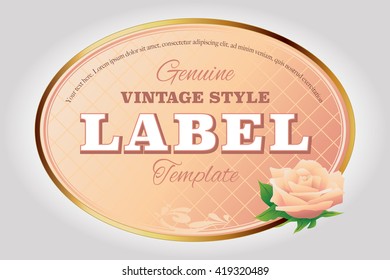 Vintage Label Template