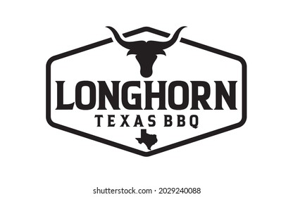 Vintage label texas Longhorn Cow.