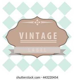 Vintage label - Vector