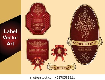 Vintage Label Vector Art Design