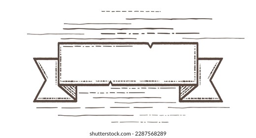 vintage label vector. Editable custom stamp for text.