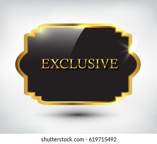 Vintage label .Vector luxury label.