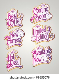 Vintage Label Vector set