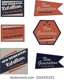 vintage label vector template 
branding tag 