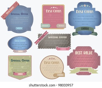 Vintage Label - Web banner vector