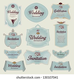 Vintage Label - Wedding Invitation