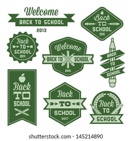 Vintage Label Welcome Back To School
