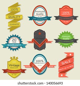 vintage label-badge vector