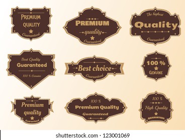 Vintage labels