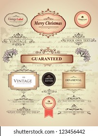 Vintage labels