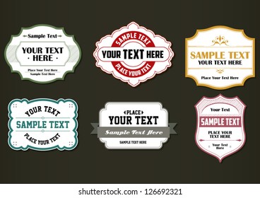Vintage Labels