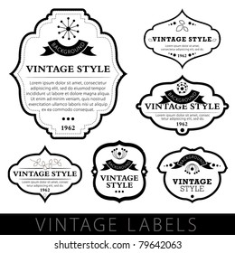 Vintage labels