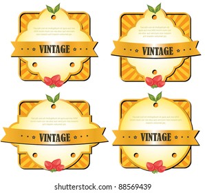 Vintage labels