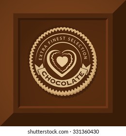 vintage labels chocolate classic real vector logotype pattern of premium craftsmanship brown mark on food bar vintage labels chocolate beverage cacao brown classical earth work product food bean bar b