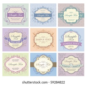 vintage labels collection