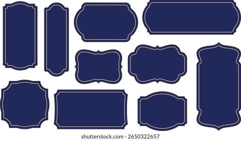 Vintage labels collection set. Vector illustration
