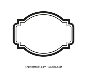 Vintage labels, decorative frames