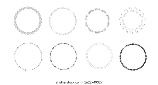 Vintage labels in the frame. Decorative frames labels in retro style. Set of vector images