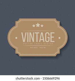 Vintage labels and frame. Design elements for greeting cards or invitations. Decorative text backgrounds. Vector illustration.