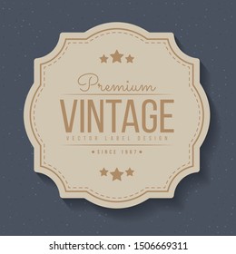 Vintage labels and frame. Design elements for greeting cards or invitations. Decorative text backgrounds. Vector illustration.