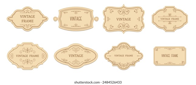 Vintage Labels and Frames Set