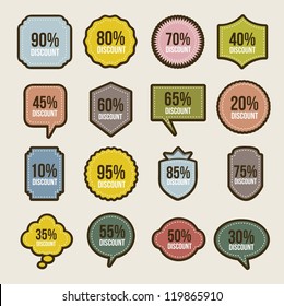 vintage labels over beige background. vector illustration