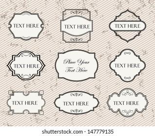  Vintage Labels set.