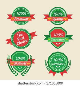 Vintage labels set